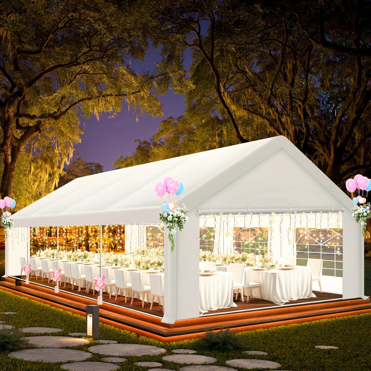 Cobizi CN Heavy Duty Party Gazebo Tent UV Waterproof Wedding