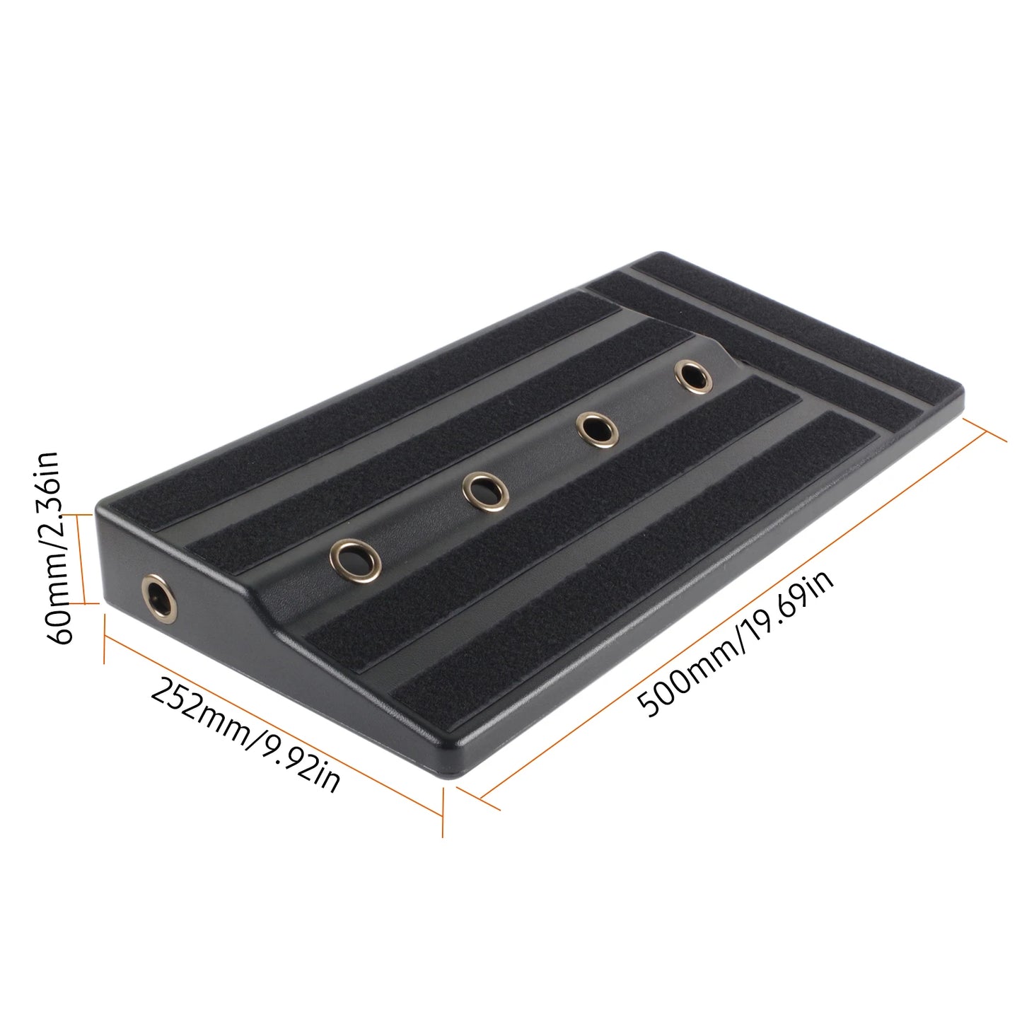 Guitar Effects Pedal Board Case Durable PE Plastic With Sticky Tape