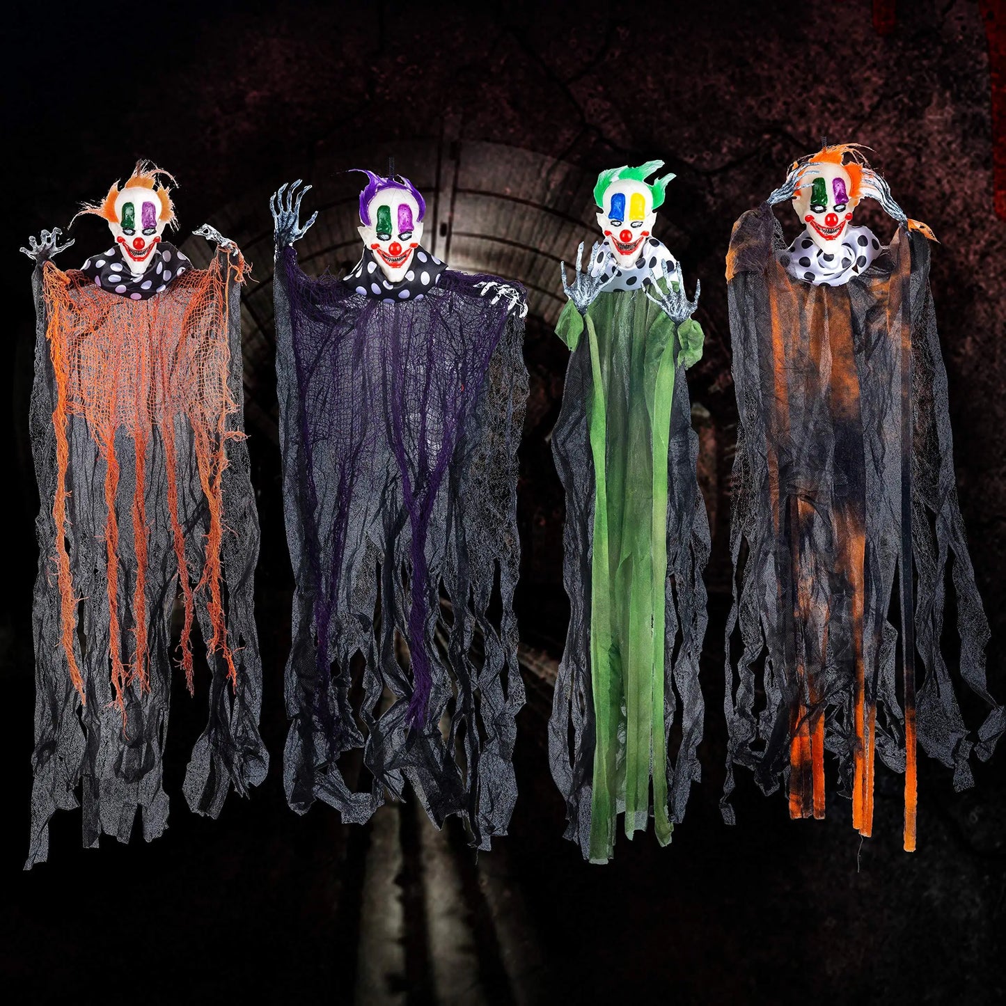 Halloween Hanging Clown Decoration For Outdoor Lawn And Yard