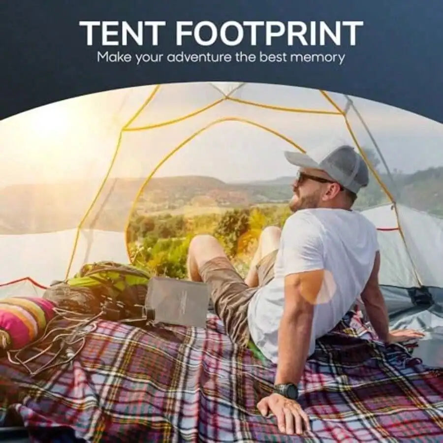 Heavy Duty Waterproof Tent Footprint Ground Sheet With Drawstring Bag