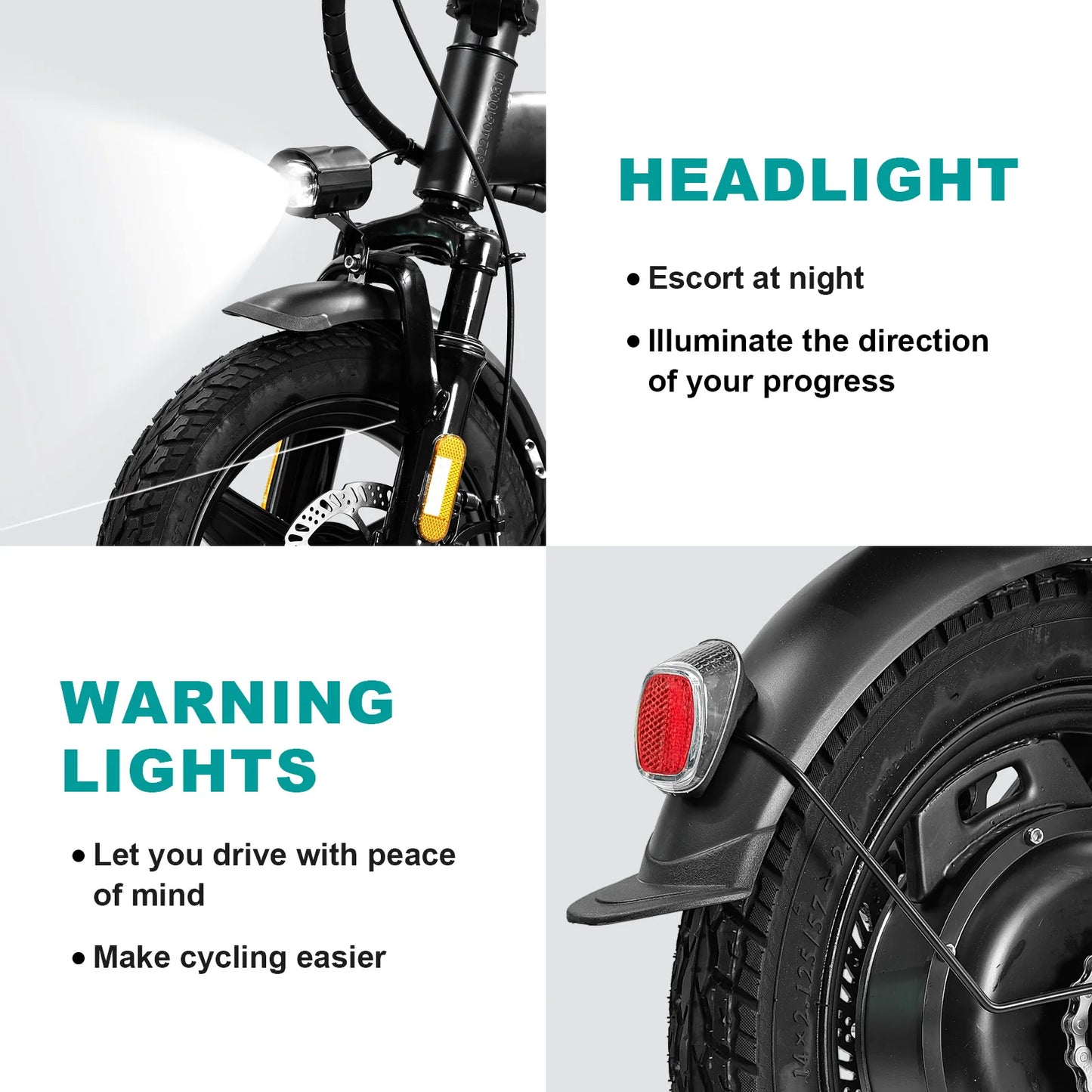 Terrosor Folding Electric Bike 560W 48V Removable Battery
