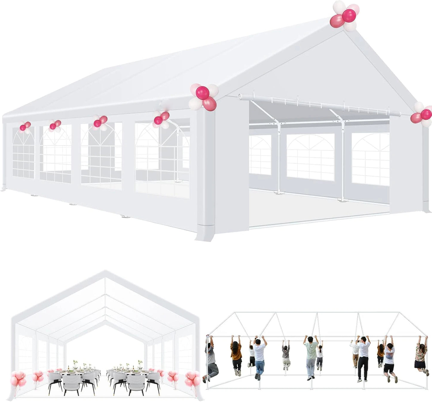 Cobizi CN Heavy Duty Party Gazebo Tent UV Waterproof Wedding
