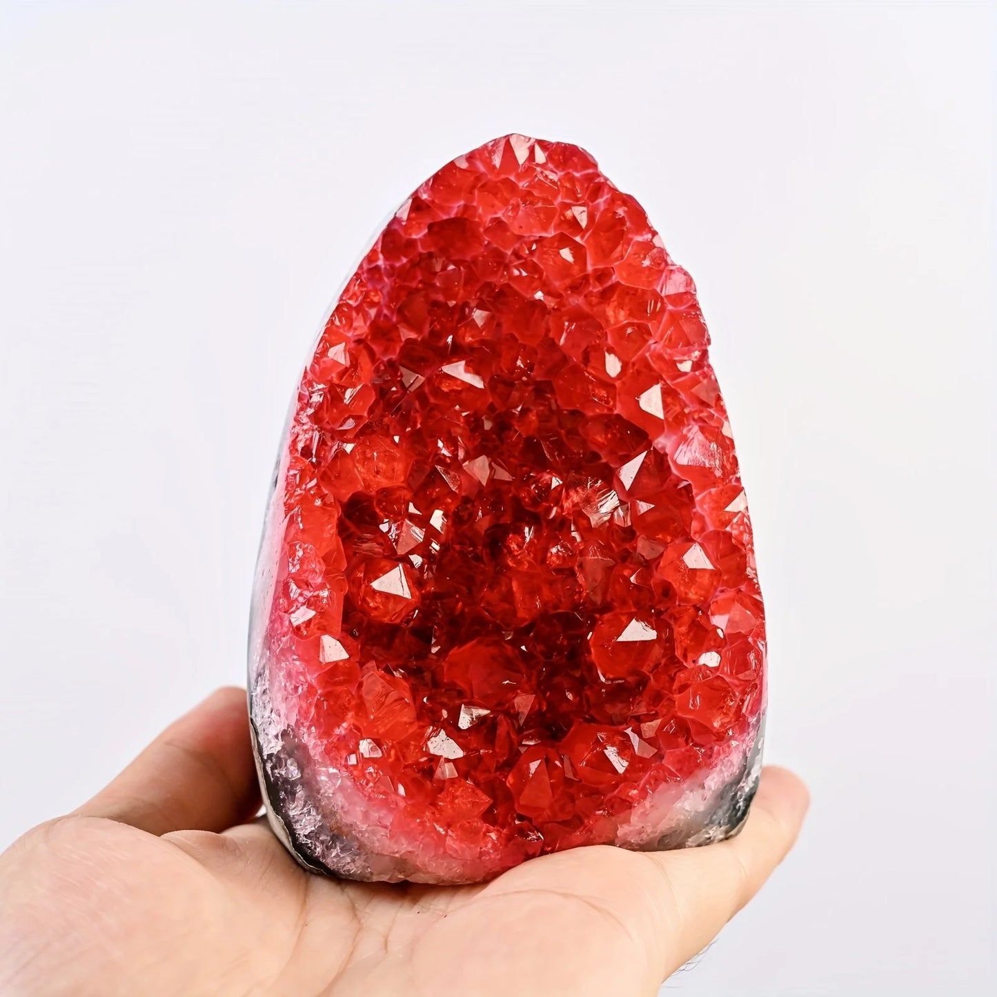 CrystalHola Geode Cut Base Cluster Crystal Decor For Home And Office