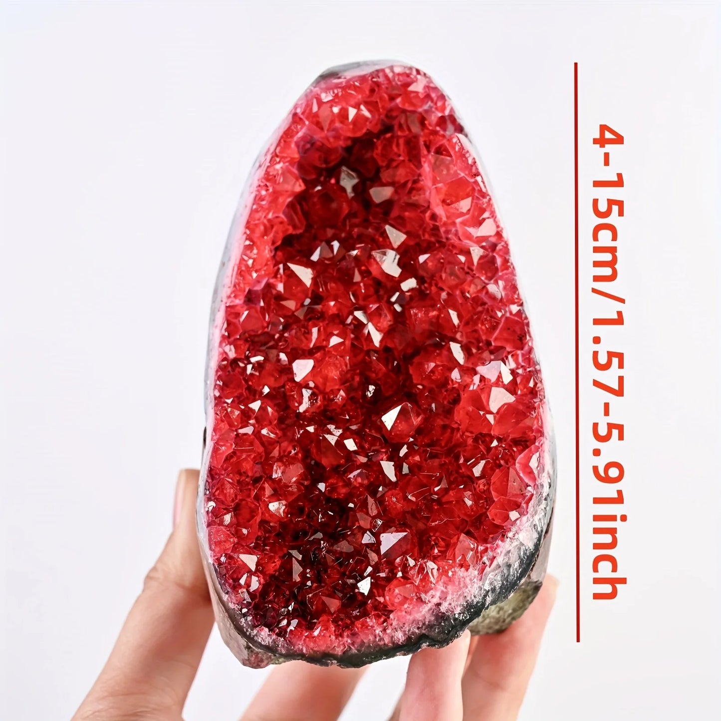 CrystalHola Geode Cut Base Cluster Crystal Decor For Home And Office
