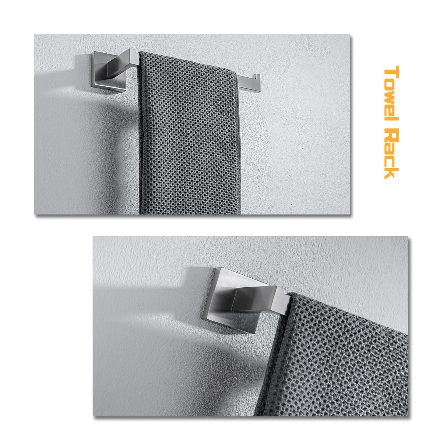 DQOK Stainless Steel Bathroom Hardware Set Bath Accessories