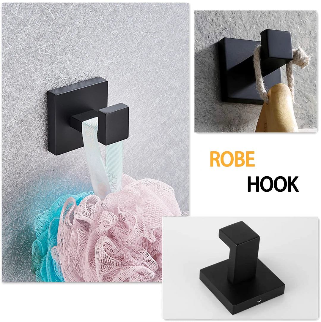 DQOK Stainless Steel Bathroom Hardware Set Bath Accessories