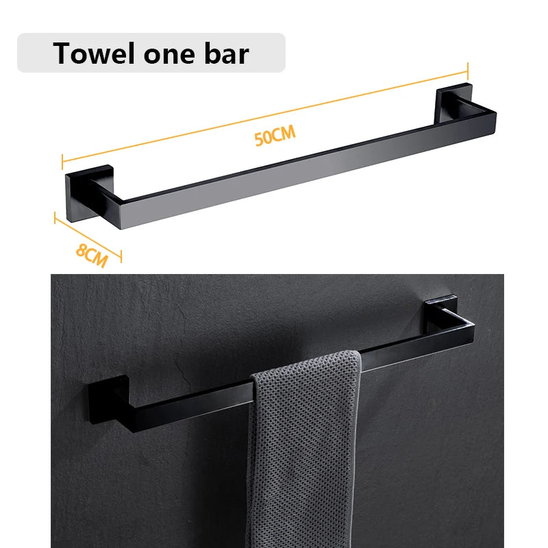 DQOK Stainless Steel Bathroom Hardware Set Bath Accessories
