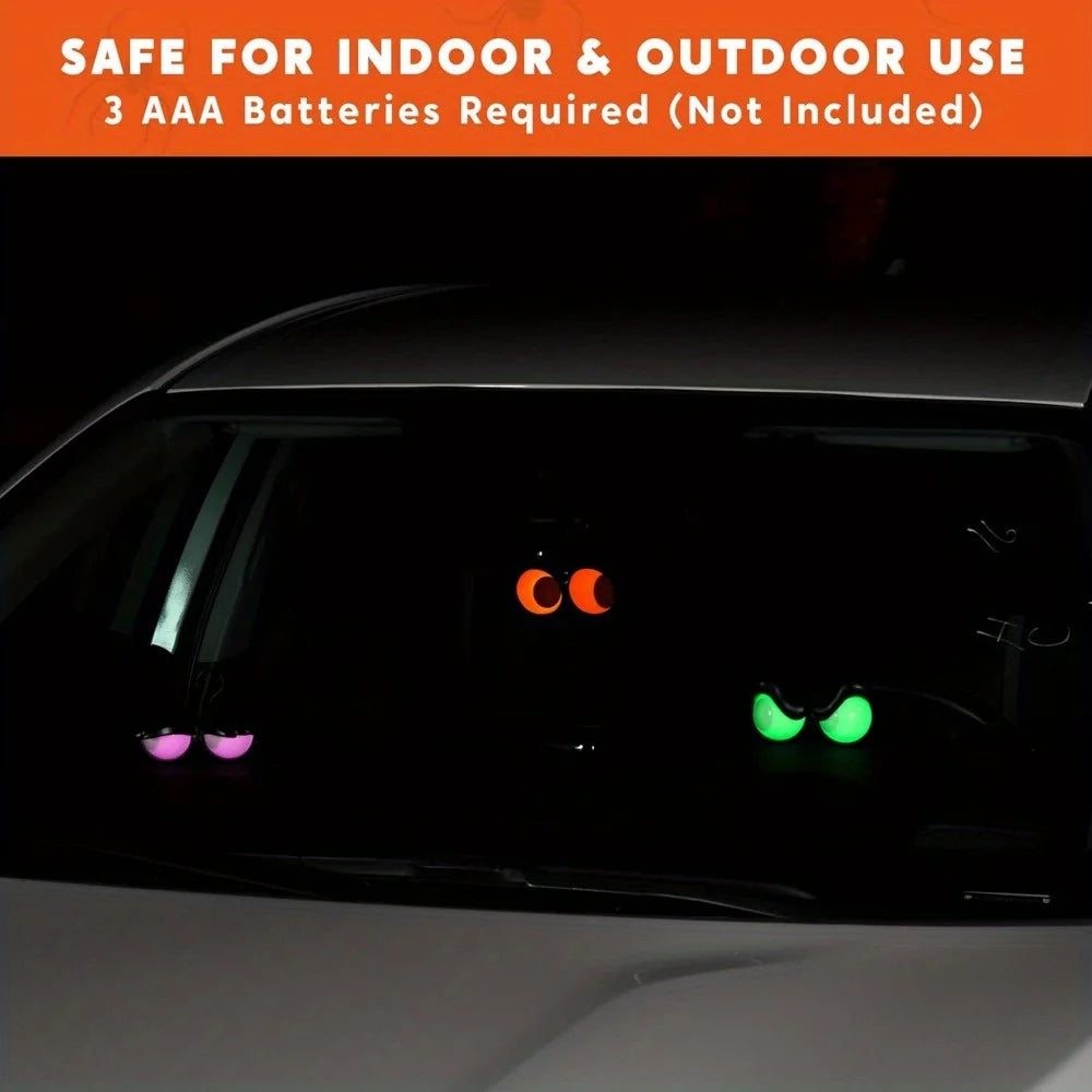 Animated Flashing Glowing Eyes Halloween Outdoor Decoration