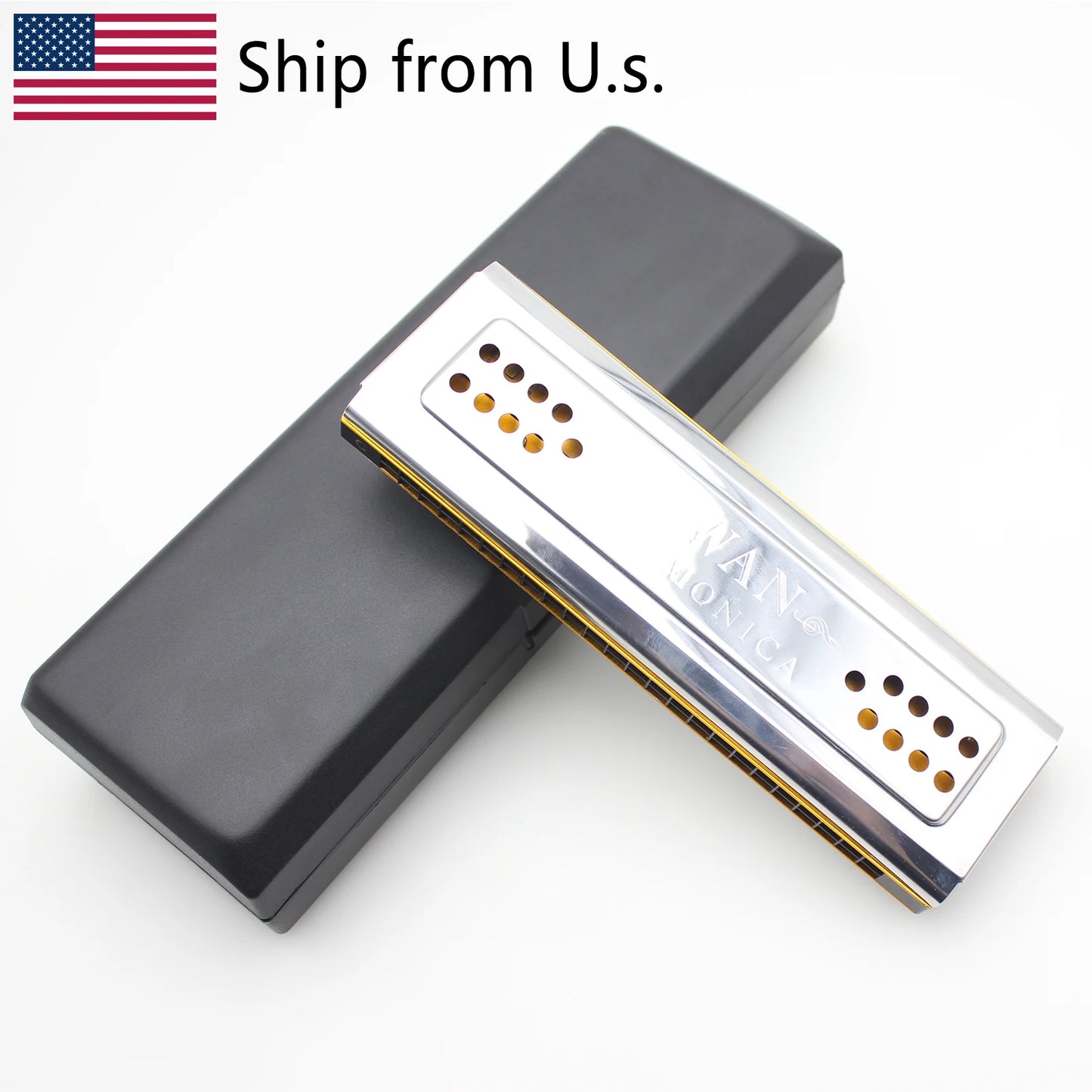 IRIN Professional 24 Hole Tremolo Harmonica Double Side Woodwind