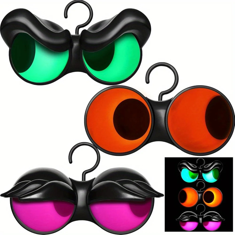 Animated Flashing Glowing Eyes Halloween Outdoor Decoration