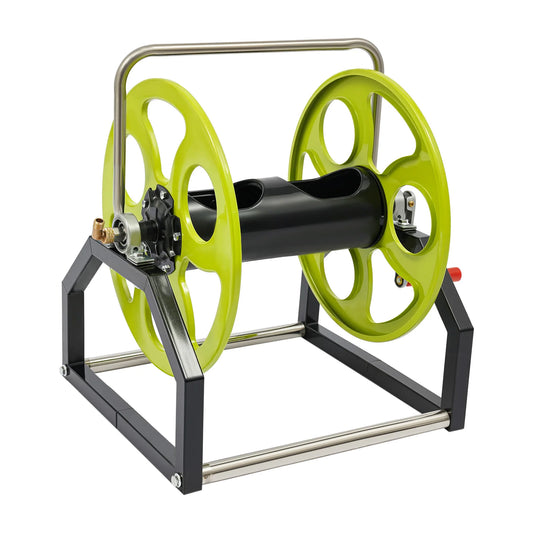 Garden Hose Reel 360 Degree Swivel Nozzle and Crank Handle