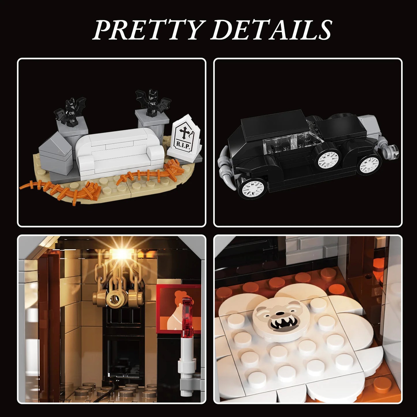 Nightfall Manor Gothic Architecture Building Blocks Set