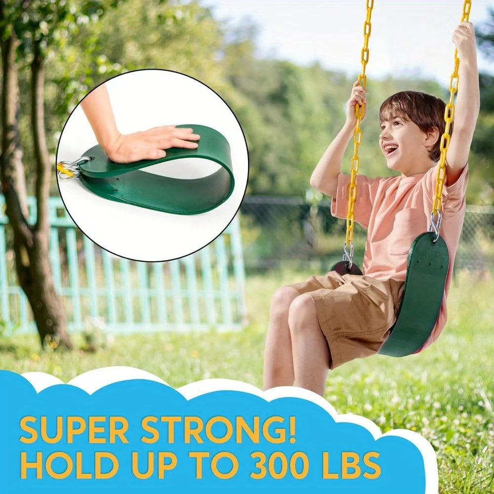 Joyfy 2 Pack Heavy Duty Swing Seats For Kids Playground