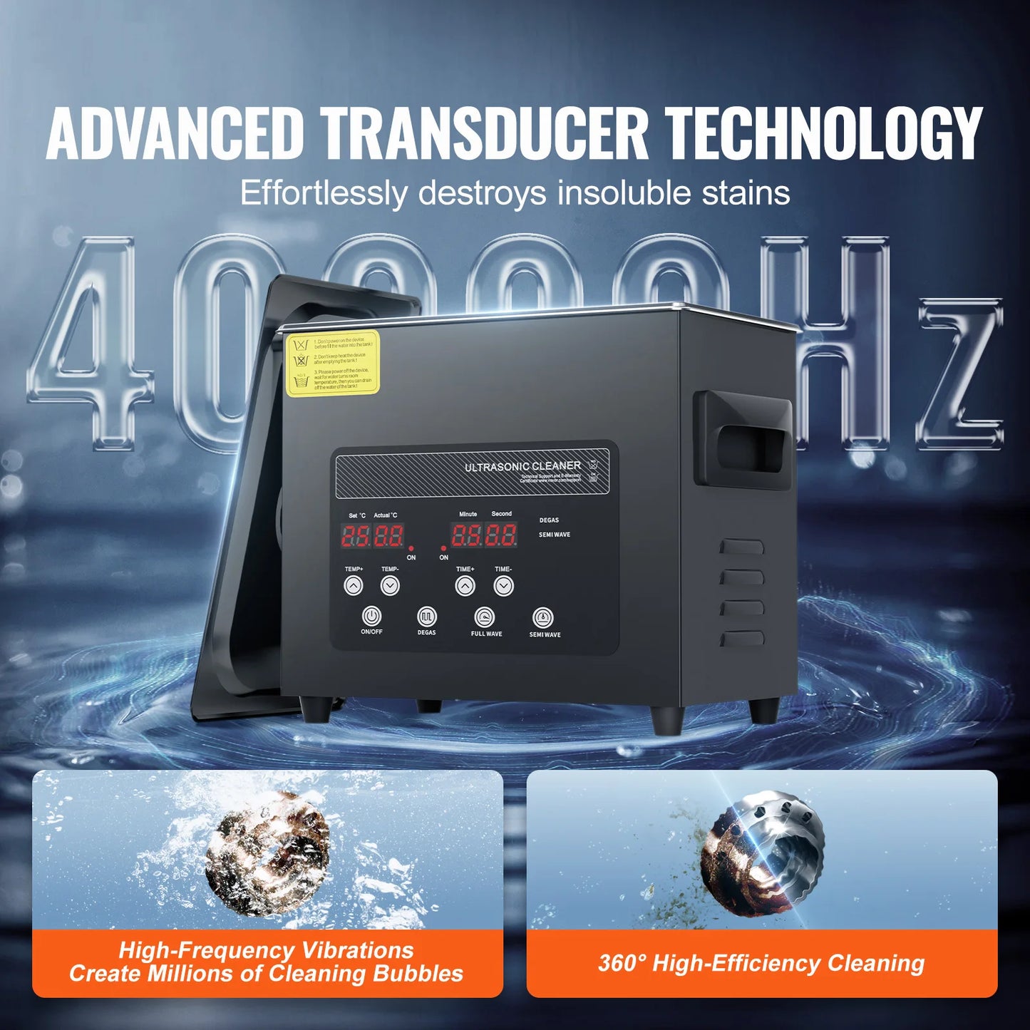 SucceBuy Ultrasonic Cleaner Portable Dishwasher For Home Use 2L 15L