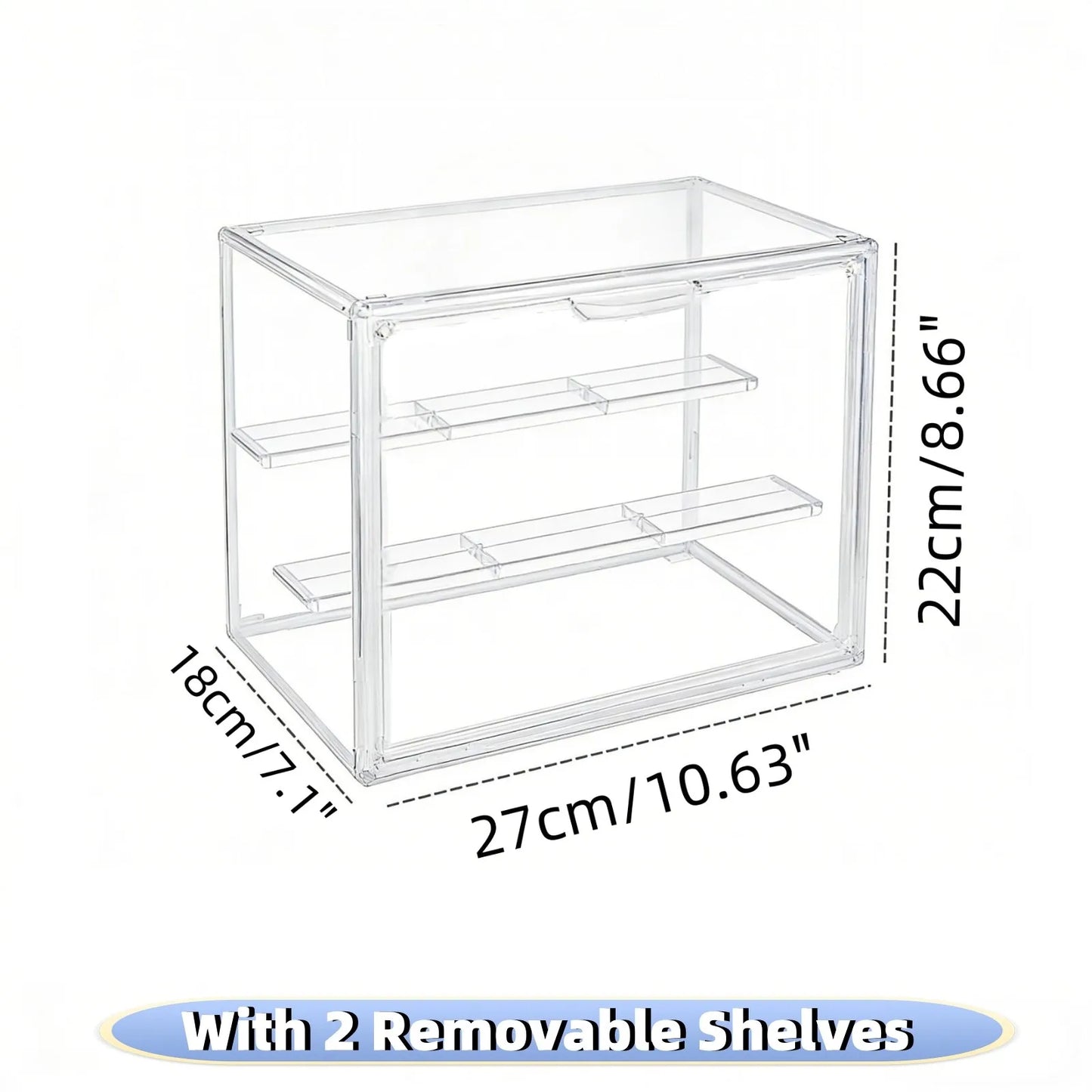 Acrylic Display Box Transparent Stackable Organizer for Blind Box Collectibles