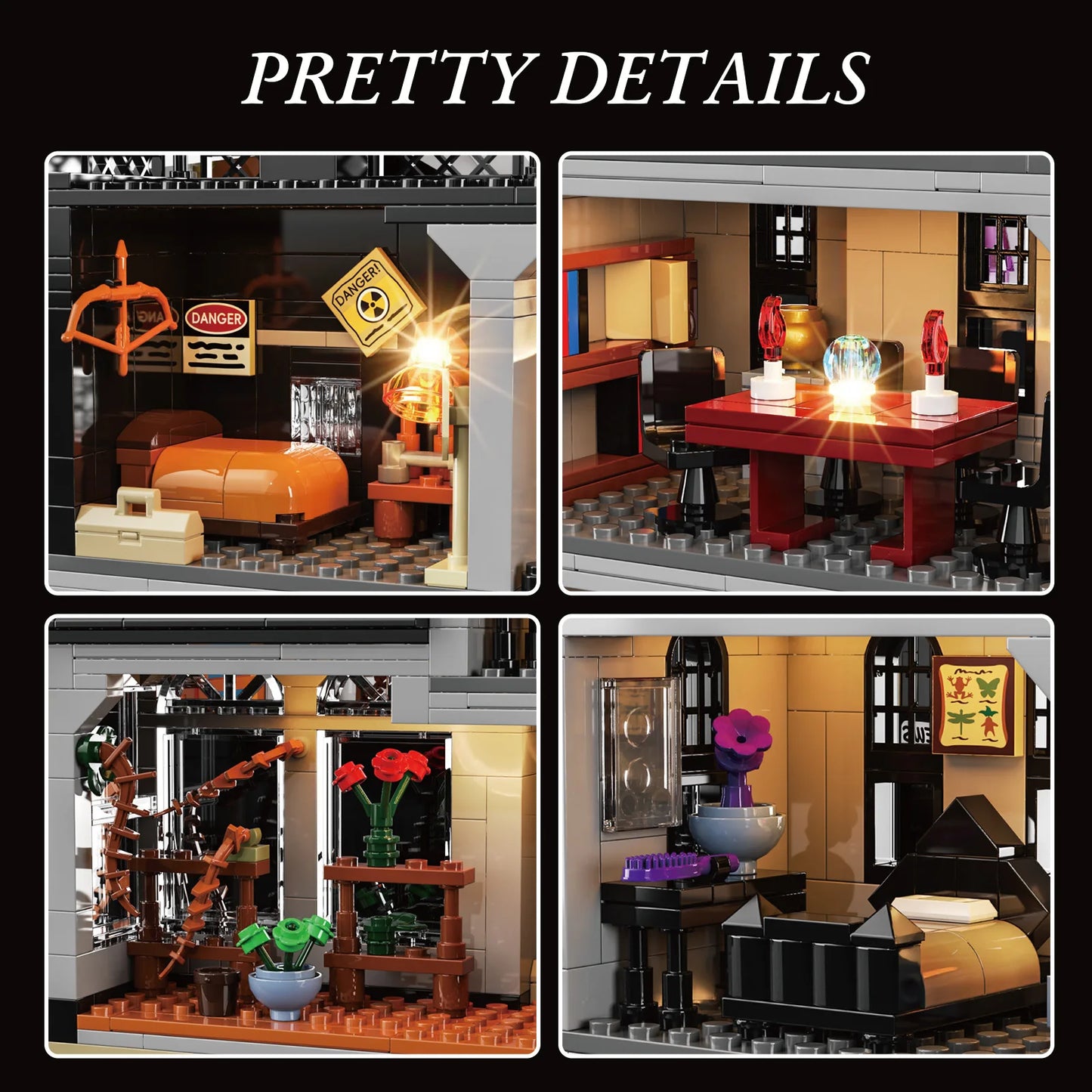 Nightfall Manor Gothic Architecture Building Blocks Set
