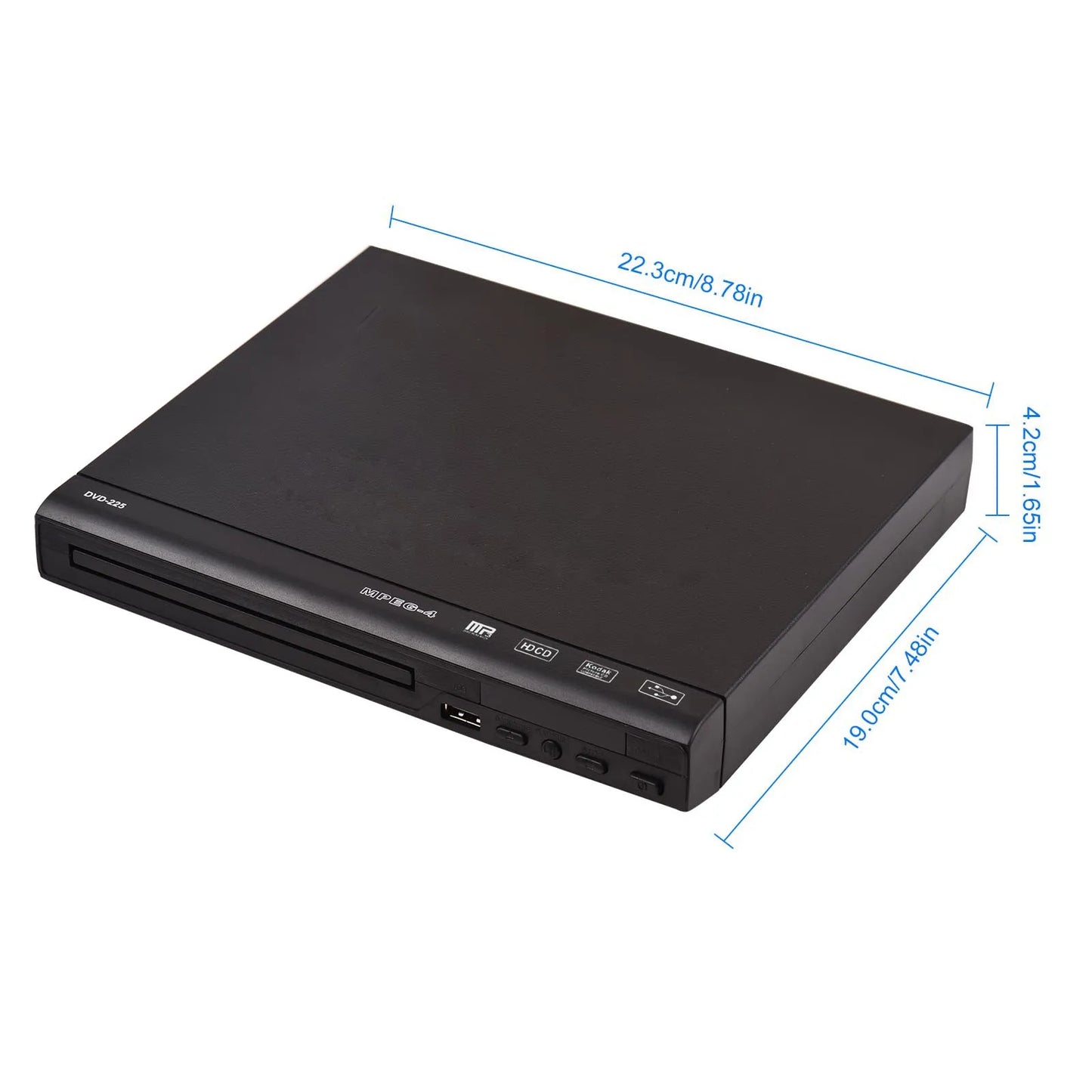 Arealer DVD225 CD DVD Player With Remote And AV Output