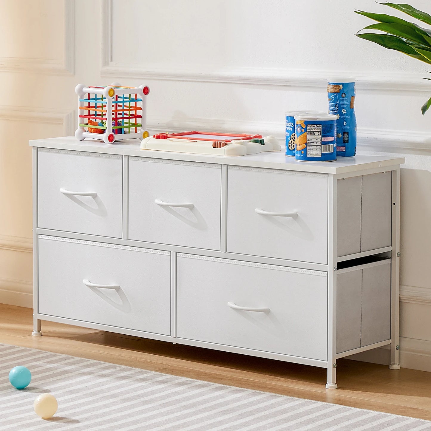 JHK Wardrobes For Bedroom With Fabric Drawers Storage Cabinet
