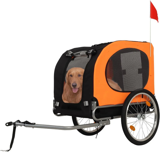 TWISTER.CK Large Dog Bike Trailer 88Lbs Capacity Foldable Carrier