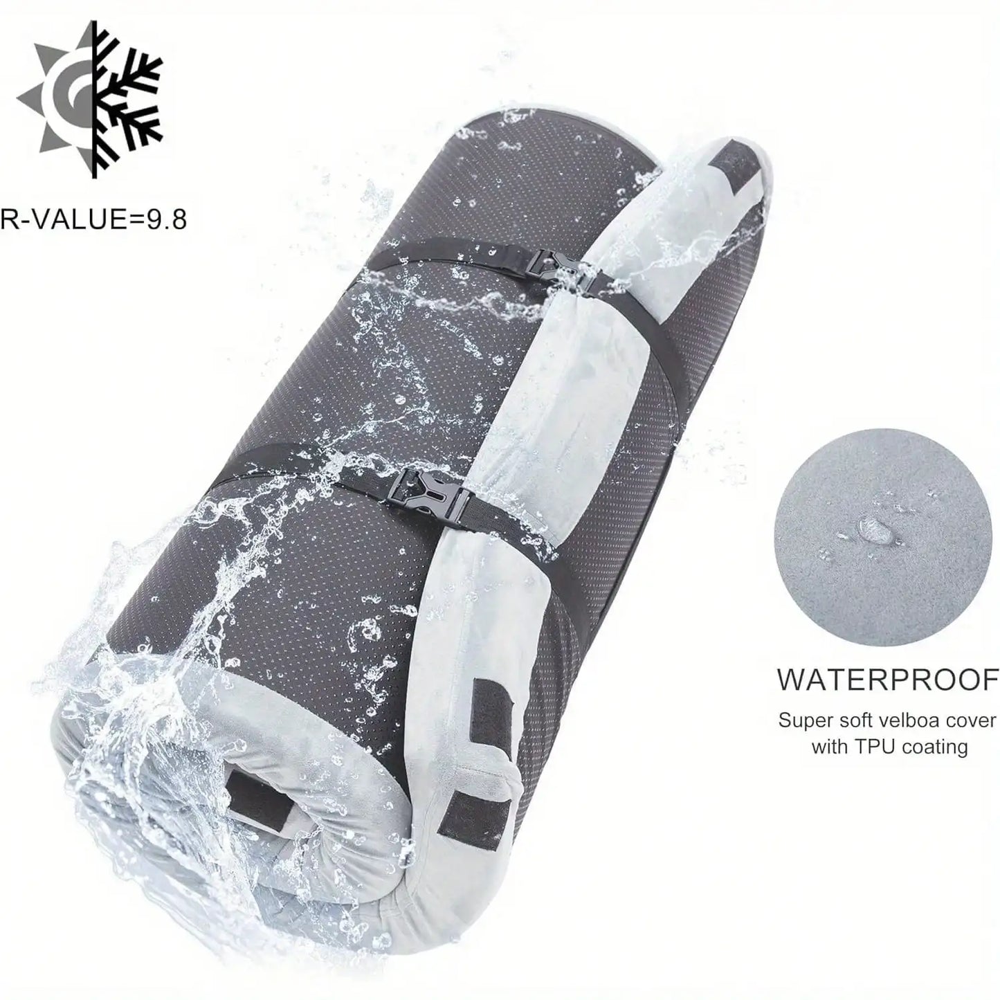 Waterproof Memory Foam Camping Sleeping Pad With Carry Bag