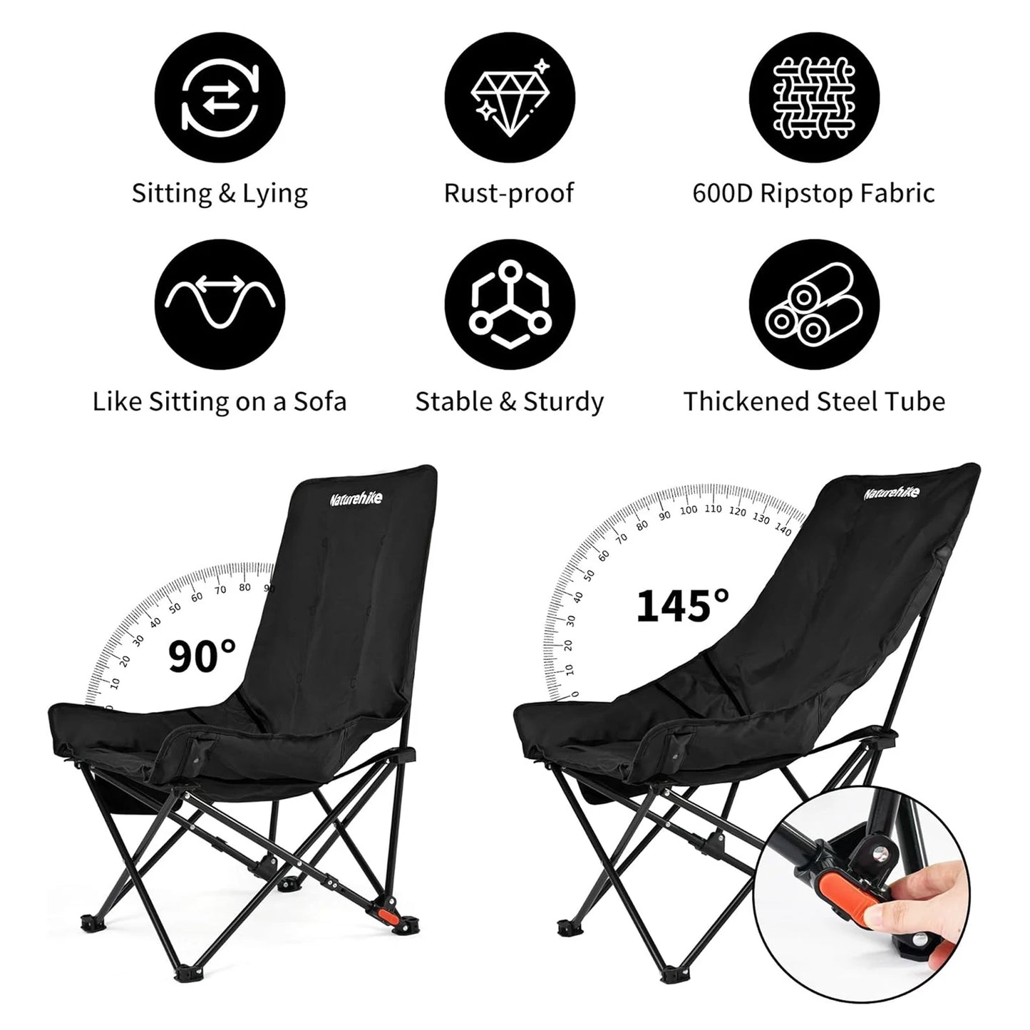 Naturehike Sea Star Outdoor Folding Camping Moon Chair