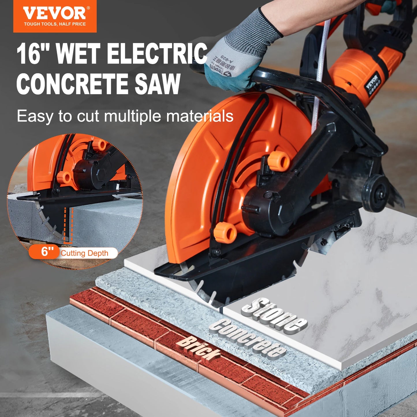 SucceBuy Electric Concrete Saw Circular Cutter For Brick