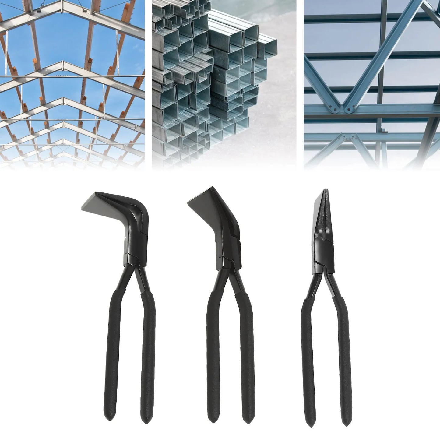 3 Piece Metal Bending Pliers Set Straight 45 Degree And 90 Degree For DIY
