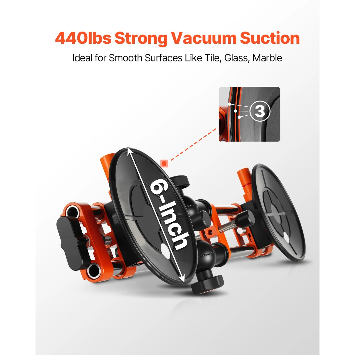 VEVOR Granite Tile Seam Setter 2 Pack With Suction Cups 90 To 270