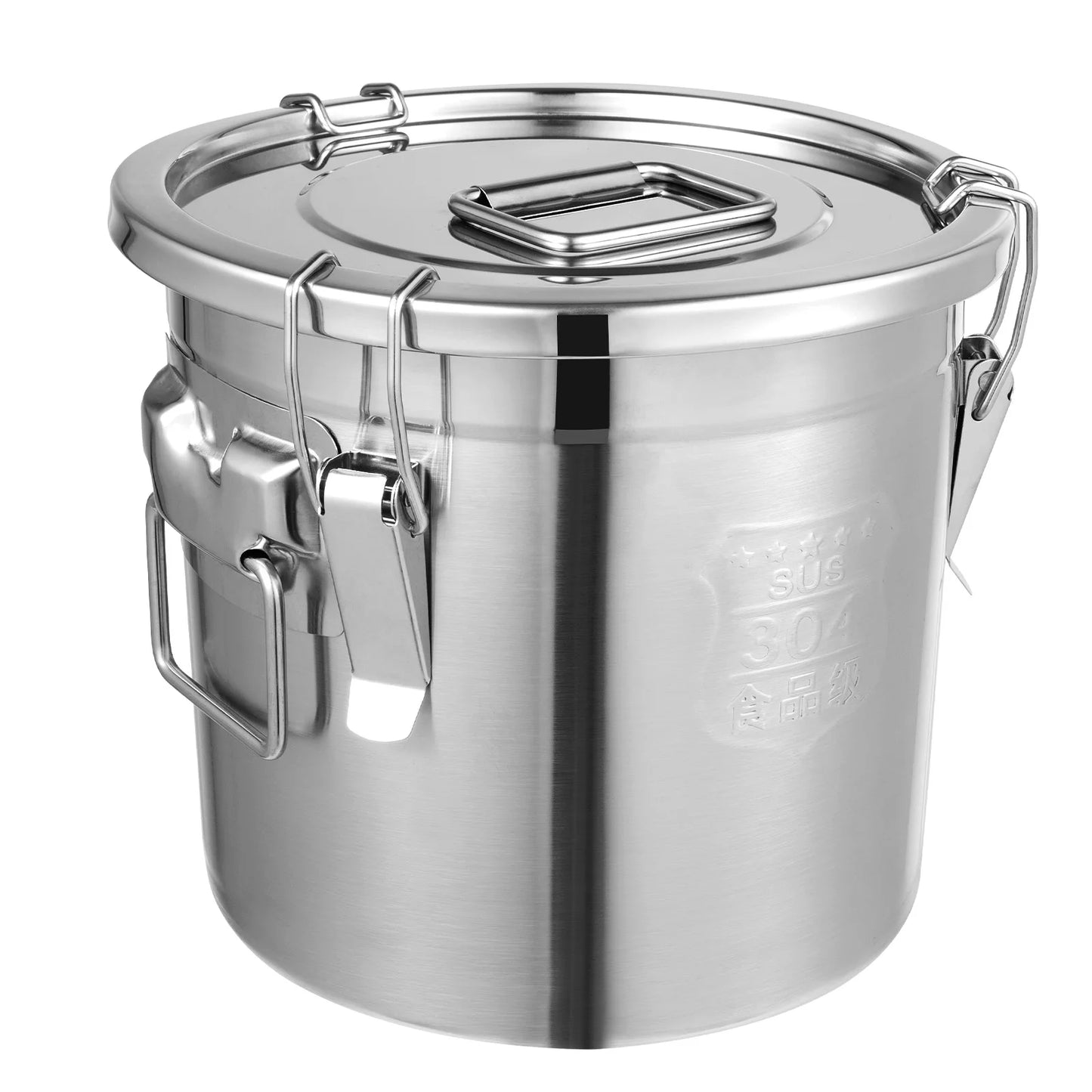 Bymaocar 304 Stainless Steel Cereal Container Airtight Corrosion Resistant