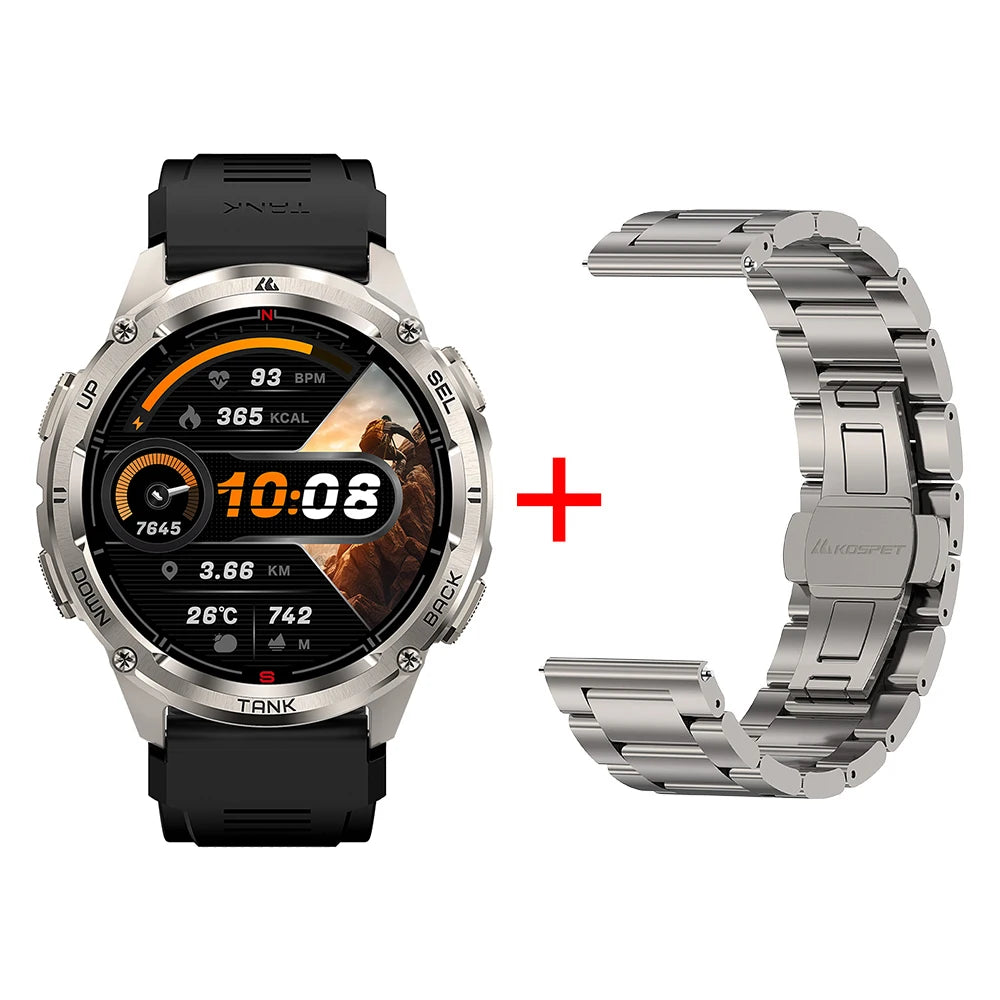 KOSPET Tank T3 Ultra 2 GPS Smartwatch With Bluetooth Calls