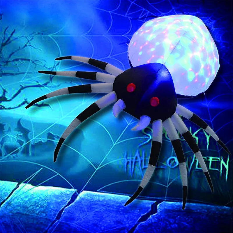 Halloween LED Lights Giant Spider Outdoor Inflatable Decoration