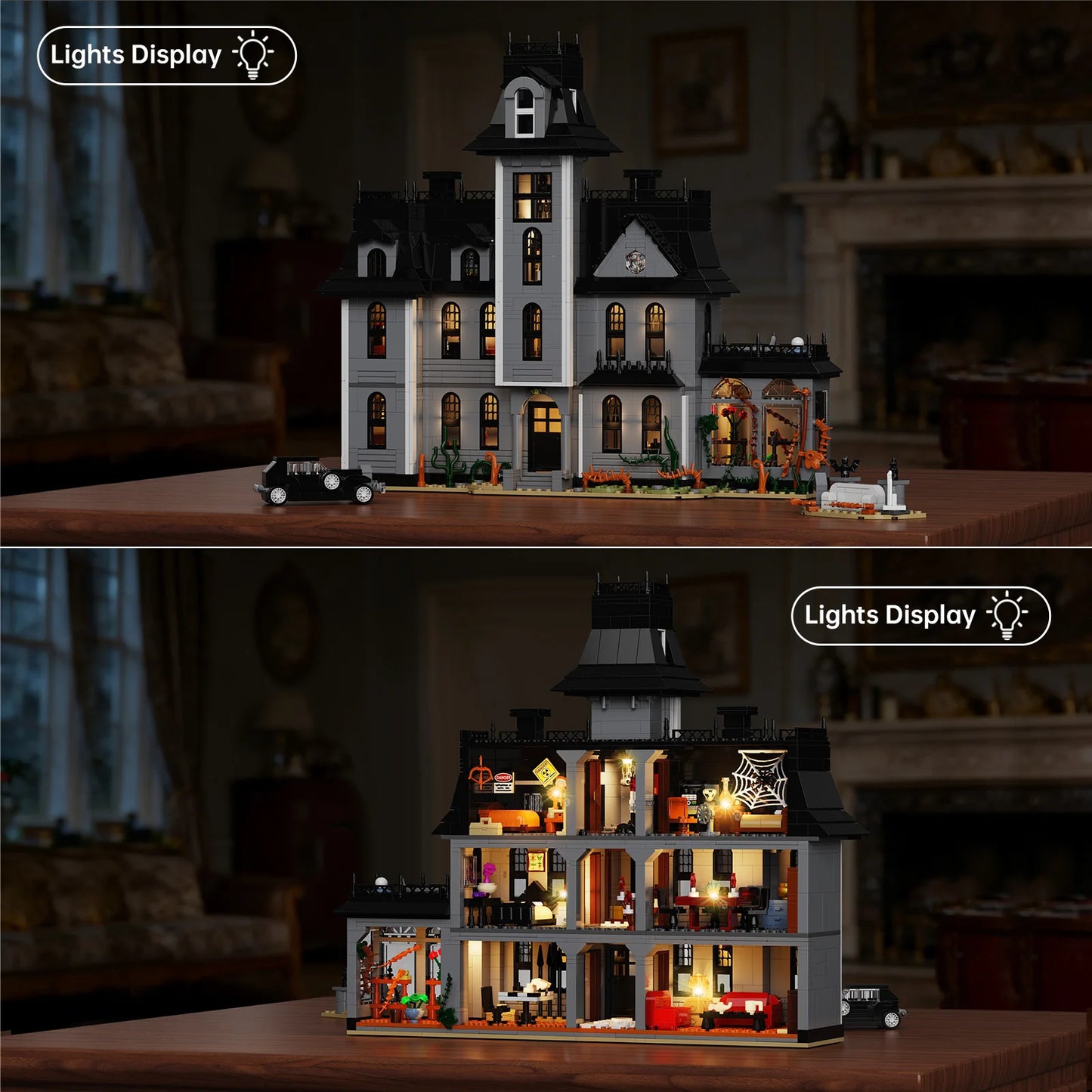 Nightfall Manor Gothic Architecture Building Blocks Set