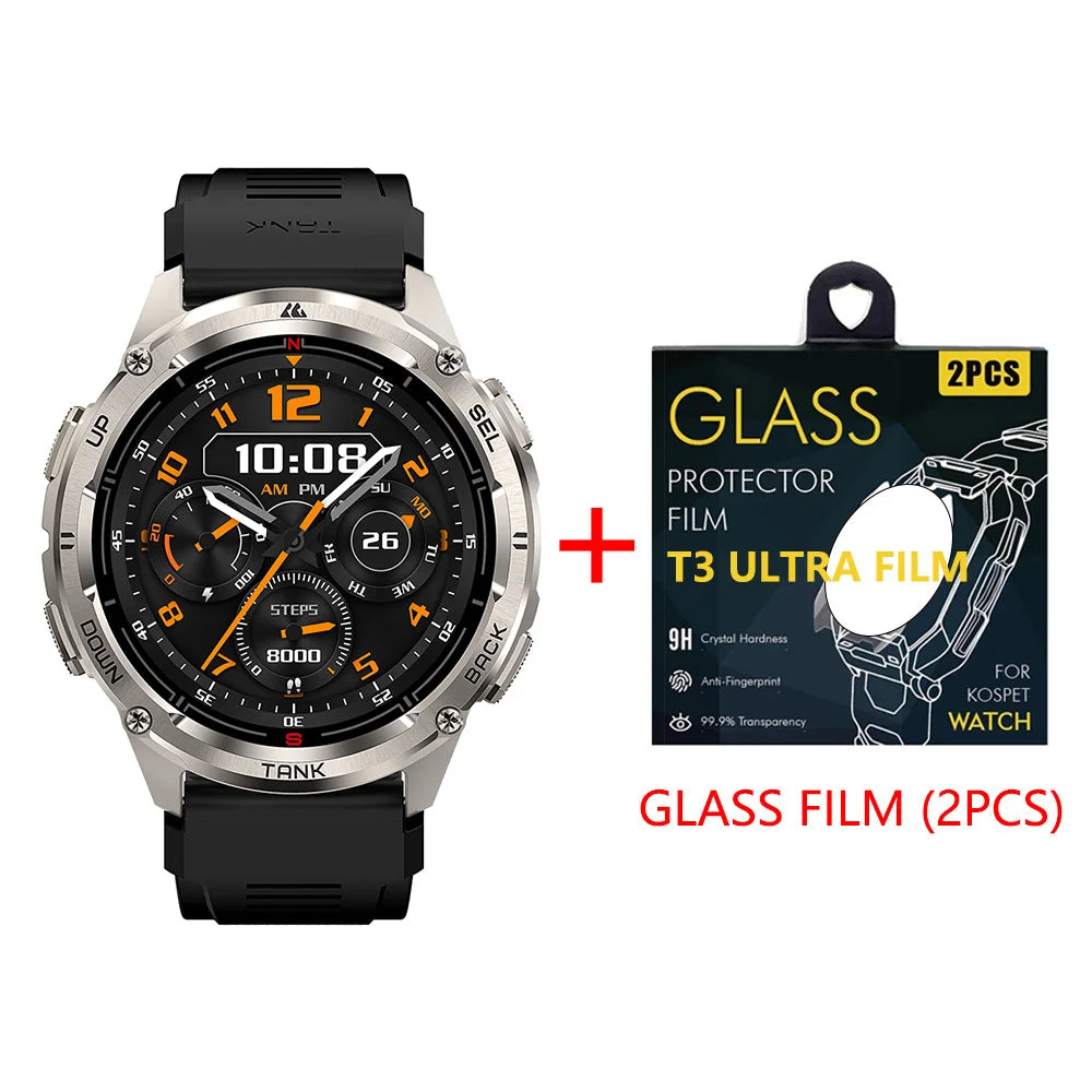 KOSPET Tank T3 Ultra 2 GPS Smartwatch With Bluetooth Calls