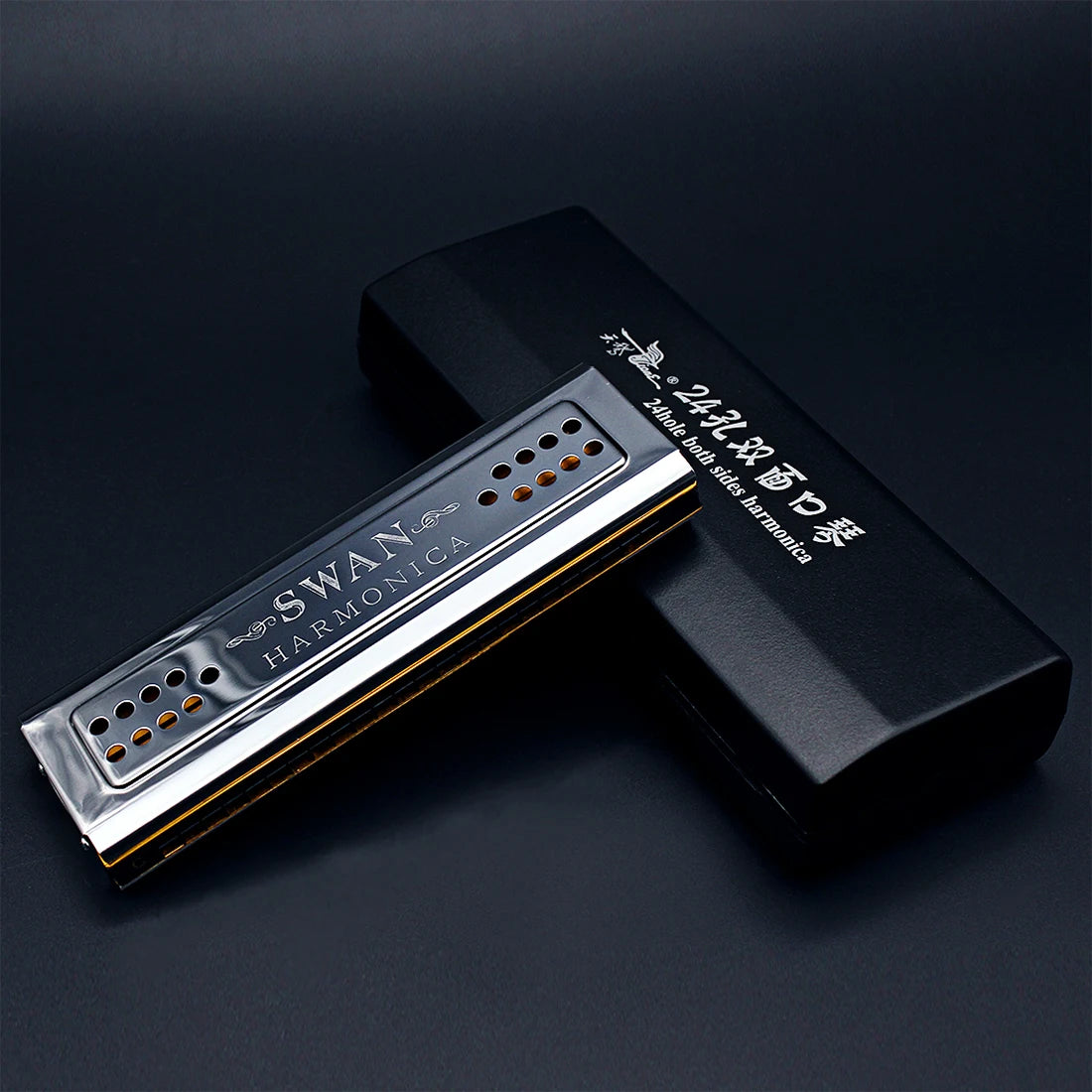 IRIN Professional 24 Hole Tremolo Harmonica Double Side Woodwind