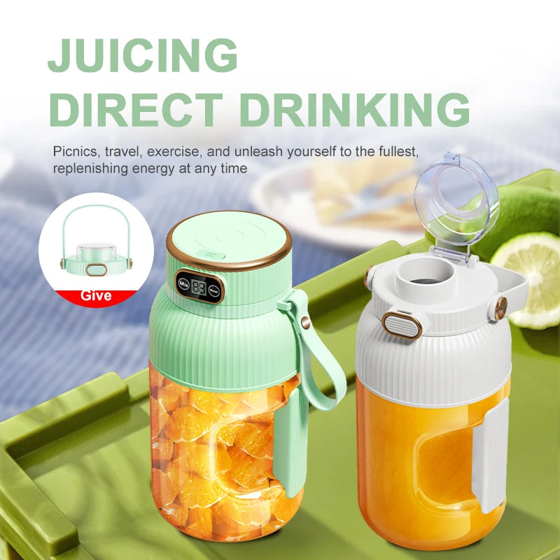 Portable Juicer Blender USB Charging 1000ML Fruit Smoothie Cup
