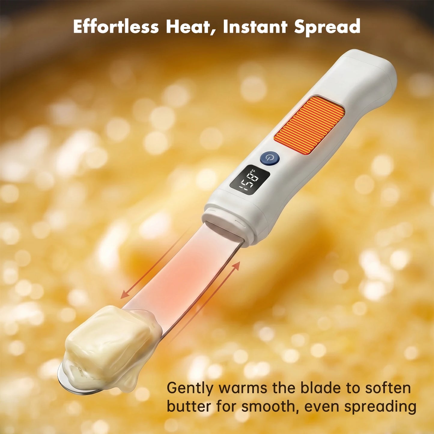 USB Rechargeable Heated Butter Knife Spreader For Cheese And Toast