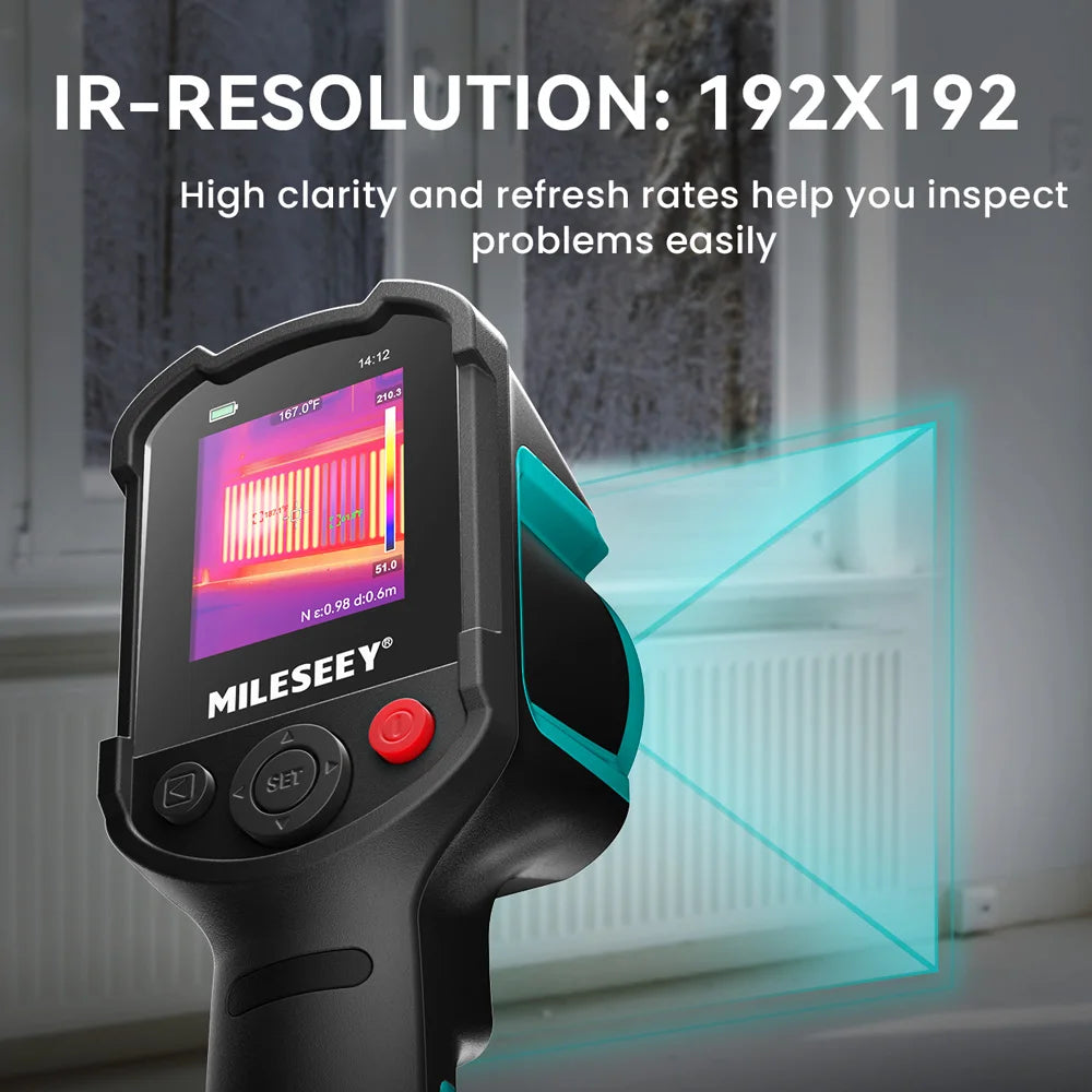 MiLESEEY TR10 Thermal Camera 192x192 Thermal Imaging 25 Hz Rechargeable
