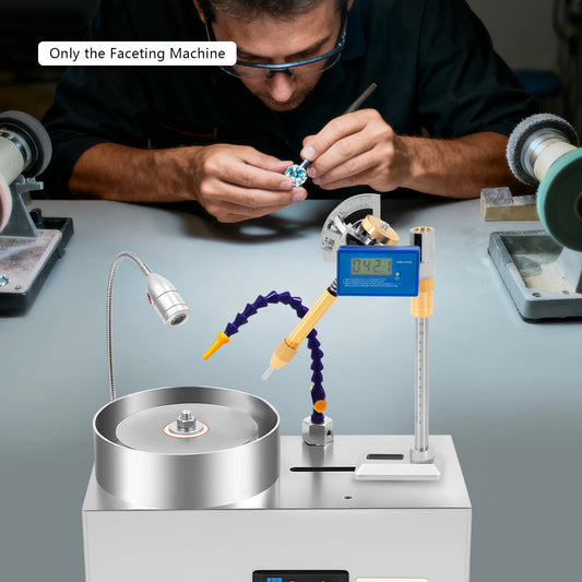 CNCEST Gem Grinding Faceted Manipulator Jade Faceting Machine Digital Display