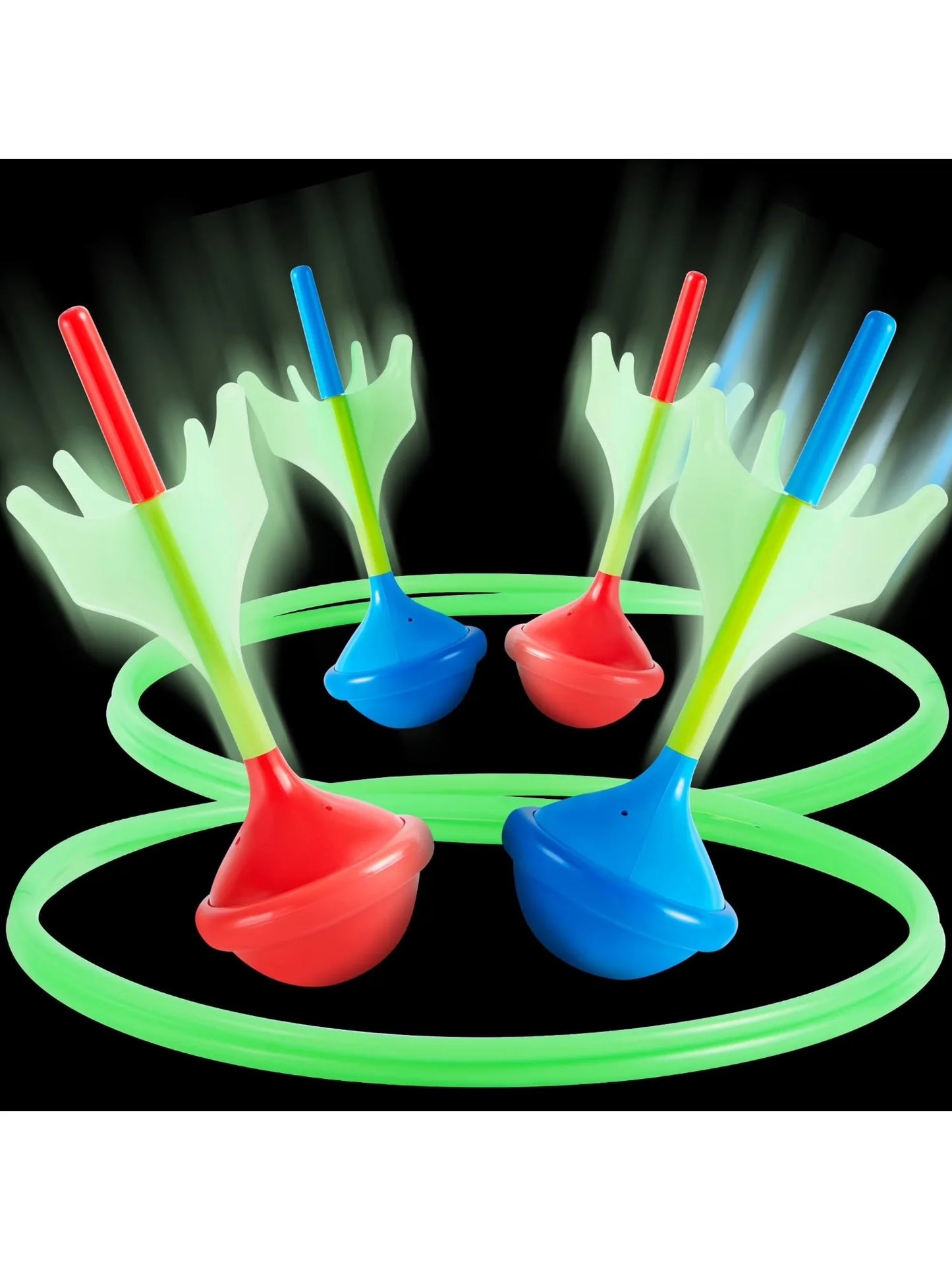 Joyfy Outdoor Glow In The Dark Lawn Darts Game Set