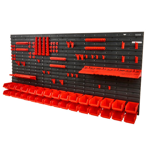 SucceBuy Wall Mounted Storage Bins Organizer Garage Tools