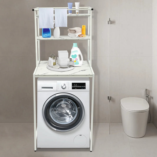 Over Washer and Dryer Storage Shelf Three Tier Organizer
