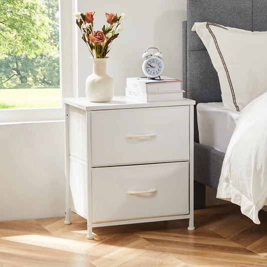 JHK Nightstand Bedside Table With Storage Drawers Modern Bedroom Furniture