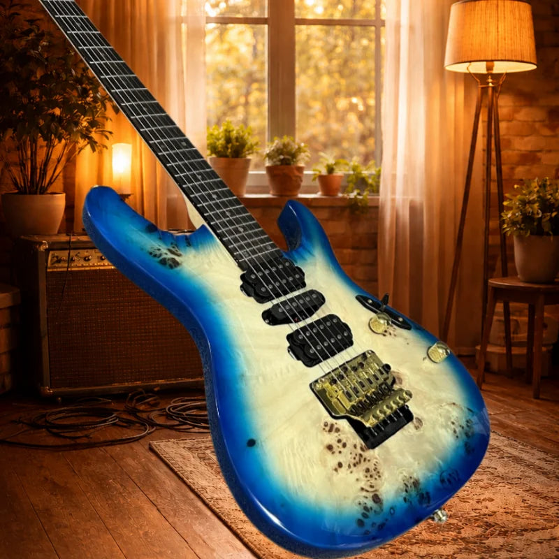 Oucey Professional Electric Guitar With Maple Body And Rosewood Neck