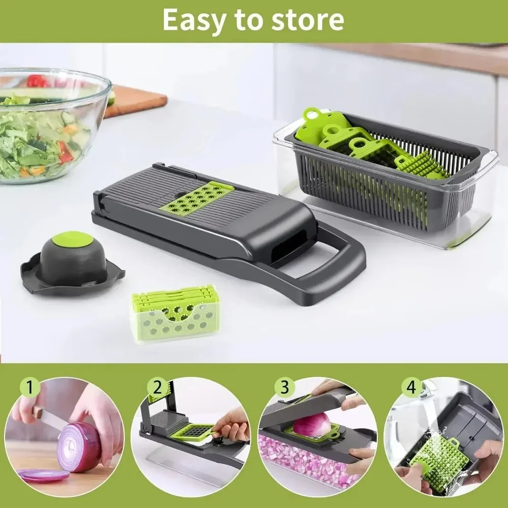 Galavilly Multifunctional Vegetable Chopper Grater Slicer Dicer Kitchen Tool