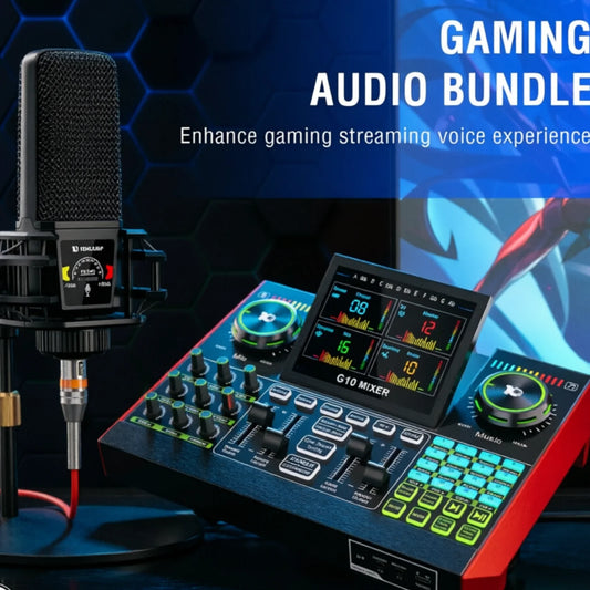 Tenlamp G10 PKPRO 6 Channel USB Podcast Mixer With Mic XLR Interface