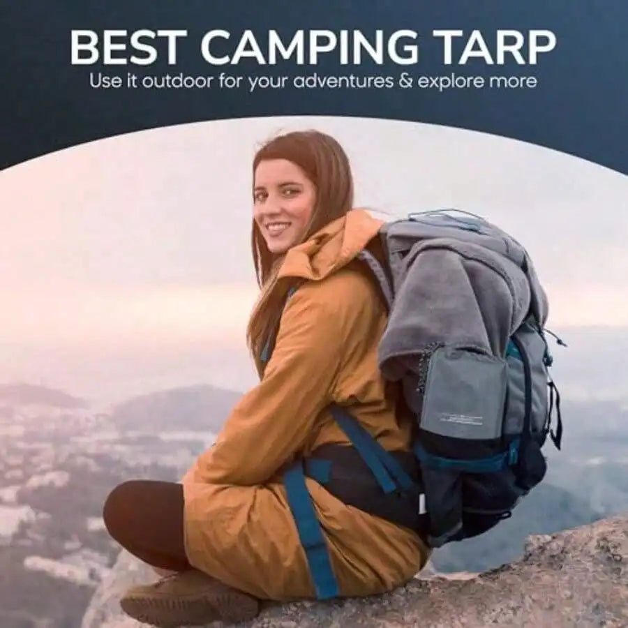 Heavy Duty Waterproof Tent Footprint Ground Sheet With Drawstring Bag
