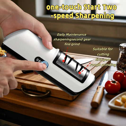 Kitchen Electric Knife Sharpener Whetstone Multifunctional Automatic