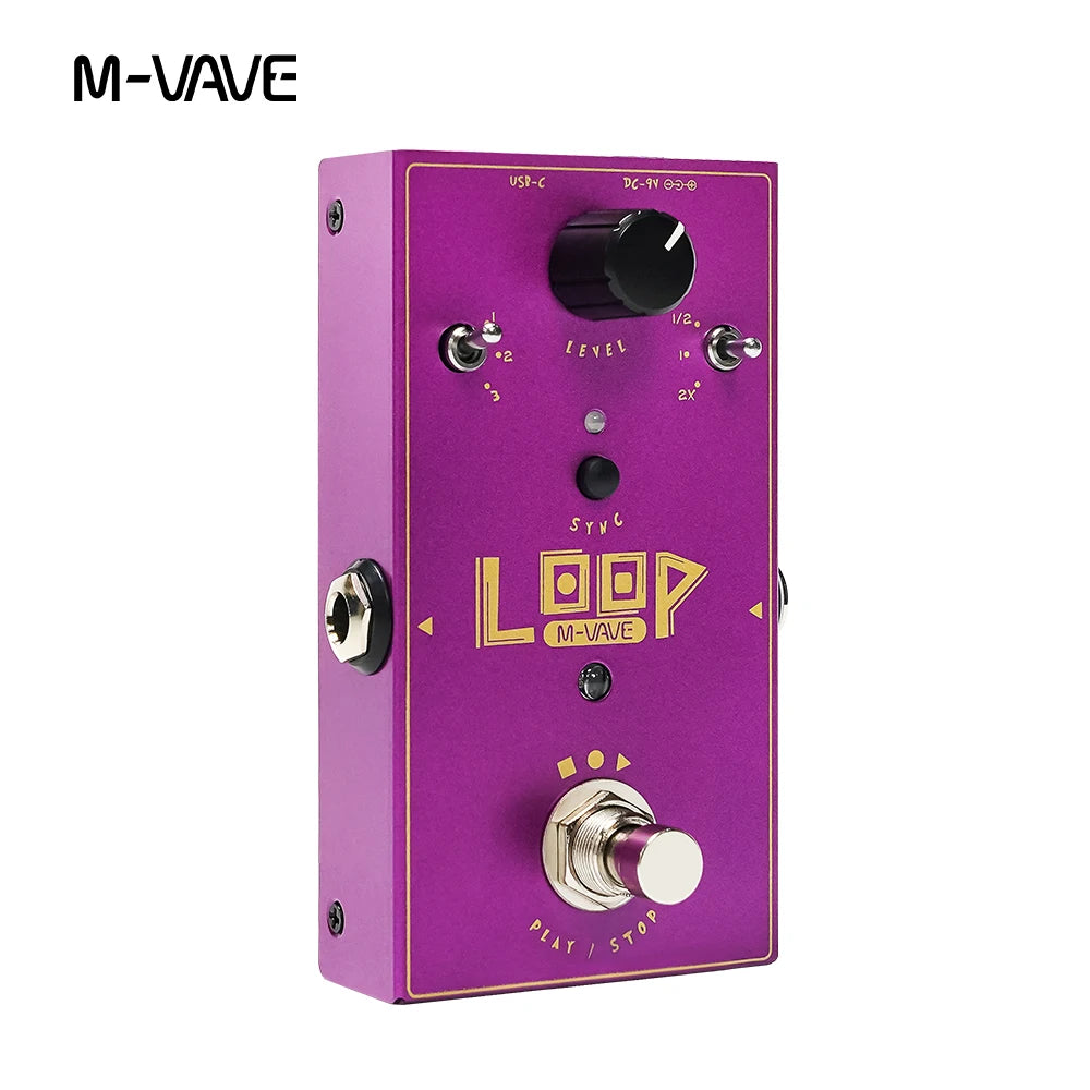 M-VAVE Loop II Multi Effects Guitar Pedal With Tuner Delay