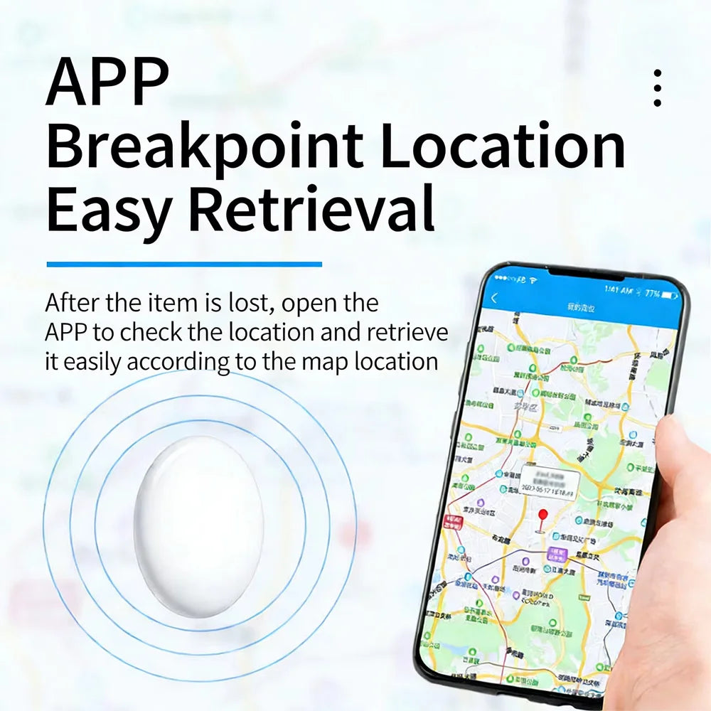GPS Tracker AntiLost Bluetooth 5.0 Mini Locator for iOS Android