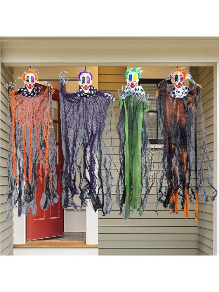 Halloween Hanging Clown Decoration For Outdoor Lawn And Yard